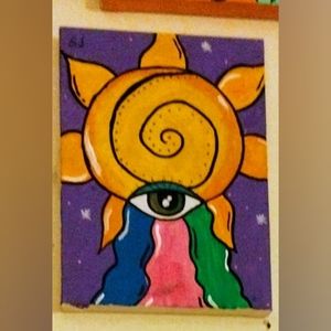 The Sun's Energy Acrylic Canvas Painting